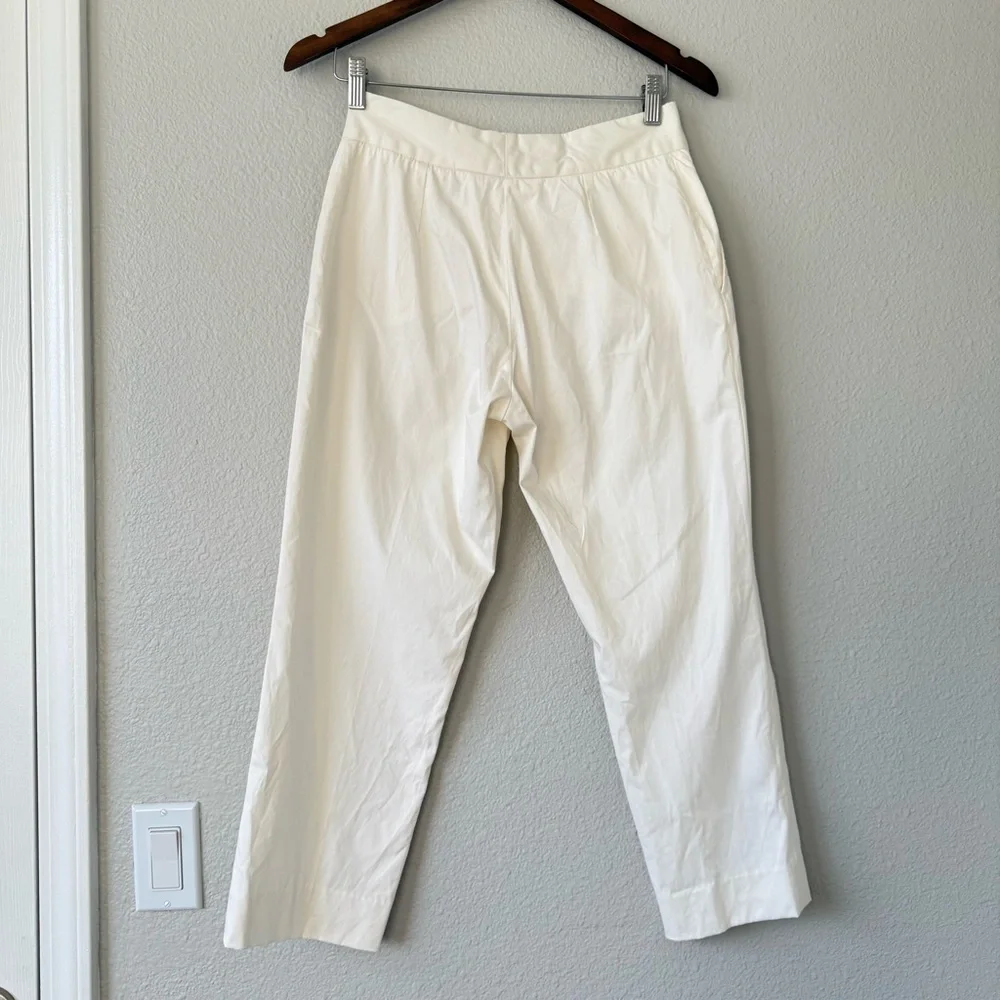 Loro Piana Women’s Philadelphia Straight‎ leg Cotton Silk Trouser pants 42 / 6
